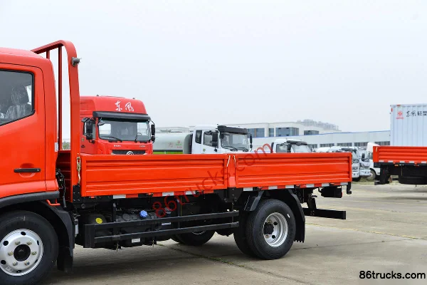 Dongfeng Duolika D6-L Super Power Standard Edition 140hp 4X2(6 wheels) 4.2m Single Row Flatbed Light Truck (Fast Gear 8-speed) Body (1) | 86