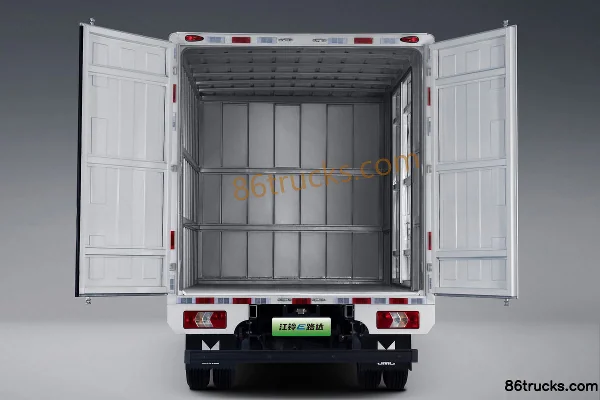 JMC E-Luda Medium Body Express Logistics Edition Air Brake 4.2m Single Row Pure Electric Van Truck CATL 100.46kWh 4X2(6 wheels) Cab (3) | 86