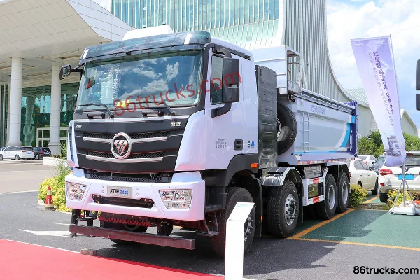 Foton Auman Zhilan 8X4(12 roues) 5,6 m camion benne électrique pur 423 kWh Extérieur (3) | 86Trucks