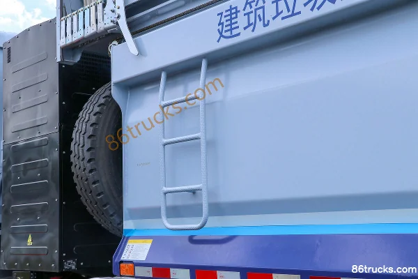 Foton Auman Zhilan 8X4(12 roues) 5,6 m camion benne électrique pur 423 kWh Carrosserie (3) | 86Trucks