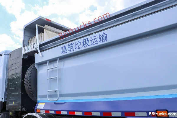 Foton Auman Zhilan 8X4(12 roues) 5,6 m camion benne électrique pur 423 kWh Carrosserie (1) | 86Trucks