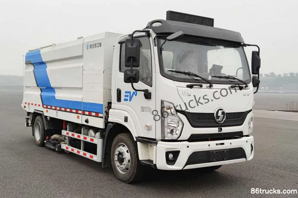 Proton Auto Charging Version 12T 4X2(6 wheels) Battery Electric Vacuum Truck 175kWh Exterior (2) | 86Trucks