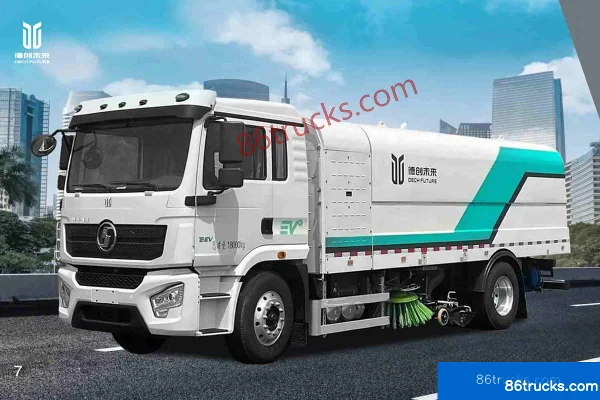 Proton Auto Charging Version 4X2(6 wheels) Battery Electric Sweeper Truck 315.9kWh Exterior (2) | 86Trucks