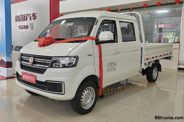 Jinbei Jinka S2 Comfort 1.6L 123 hp 4X2(6 wheels) Gasoline 2.51m double-row flatbed micro truck Exterior (3) | 86Trucks