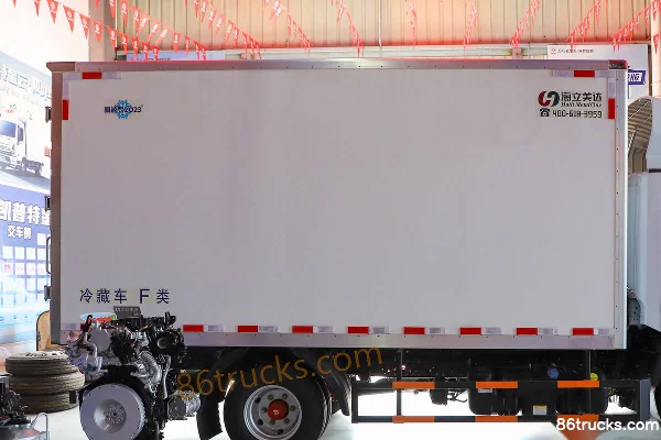 Dongfeng Kaipute Xingyun K6-M Édition Standard 163 ch 4X2(6 roues) 4,13 m camion frigorifique, cabine simple (China VI) Carrosserie (3) | 86