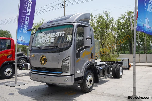 SHACMAN Commercial Vehicle Delong G2 Standard Load Edition 160hp 4X2(6 wheels) 3.82m AMT Automatic Row Half Van Light Truck Exterior (3) | 8