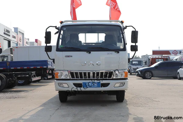 JAC Junling E5 1.8L 130 hp 4X2(6 wheels) Gasoline 3.37m semi-sleeper cab flatbed truck (China VI) Exterior (2) | 86Trucks