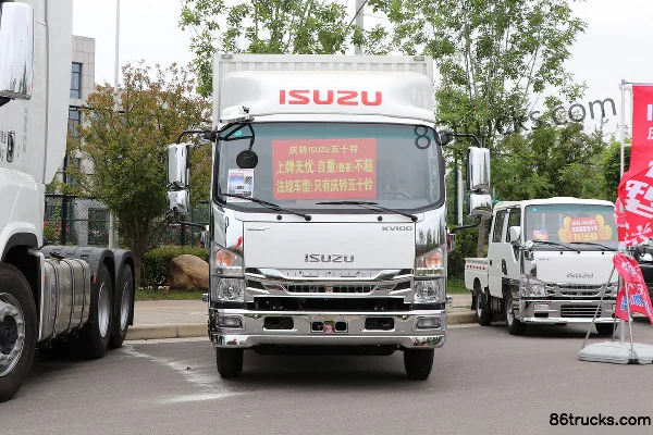 Isuzu KV100 132 ch 4X2(6 roues) camion léger fourgon à cabine simple 4,13 m (frein pneumatique) (China VI) Extérieur (2) | 86Trucks