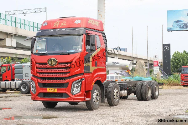 FAW Jiefang J6V Green Pass Edition 520 ch 8X4(12 roues) 9.5 m AMT automatic transmission flatbed truck (hydraulic retarder) Extérieur (3)