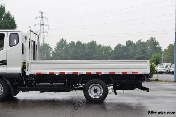 JAC Junling V3 95hp 4X2(6 wheels) 3.8m Semi-Row Flatbed Light Truck Body (2) | 86Trucks