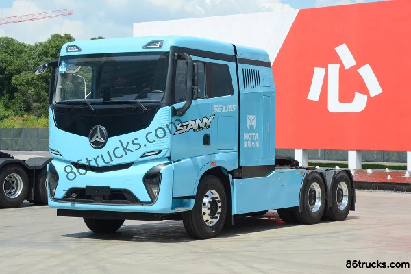 SANY Truck 6X4(10 wheels) Magic Tower 1165 Electric Tractor Truck 1165kWh Exterior (3) | 86Trucks