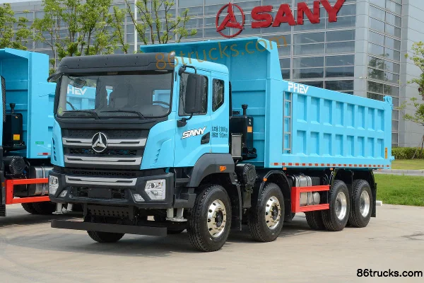 SANY 31T 8X4(12 wheels) 6.8m plug-in hybrid dump truck Exterior (3) | 86Trucks