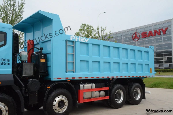 SANY 31T 8X4(12 wheels) 6.8m plug-in hybrid dump truck Body (1) | 86Trucks