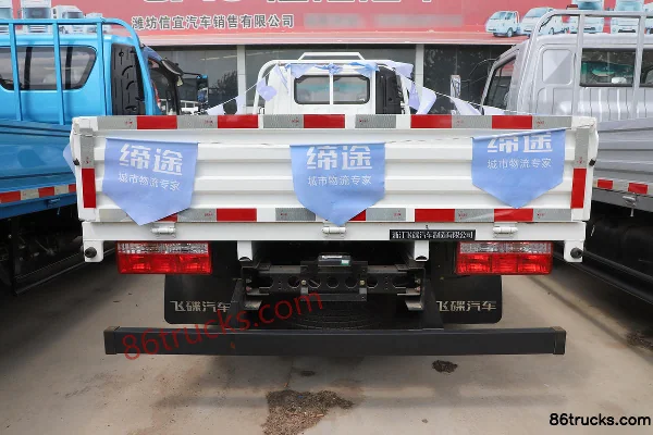 Feidi V3 2.5L Diesel 170 hp 4X2(6 wheels) Changtai 8-speed Air Brake 3.83m Semi-row Flatbed Light Truck Body (2) | 86Trucks