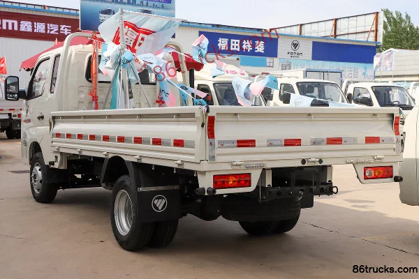 Foton Xiangling M2 Pro Luxury 1.6L 122hp 4X2(6 wheels) Gasoline 3.3m Semi-row Flatbed Mini Truck Body (3) | 86Trucks