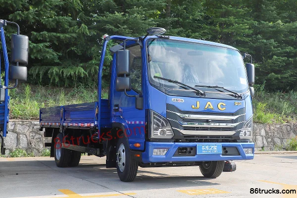 JAC Aoyun 2,5L diesel 160 ch 4X2(6 roues) JAC 6 vitesses AMT automatique frein à air camion porteur plateau à cabine sim