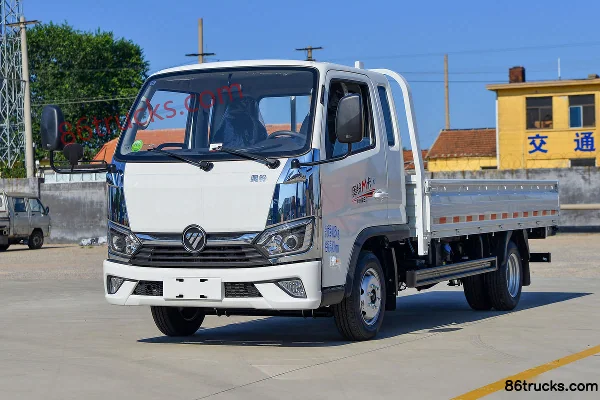 Foton Ollin M Card 122hp 4X2(6 wheels) 3.94m Semi Row Flatbed Mini Truck Exterior (3) | 86Trucks