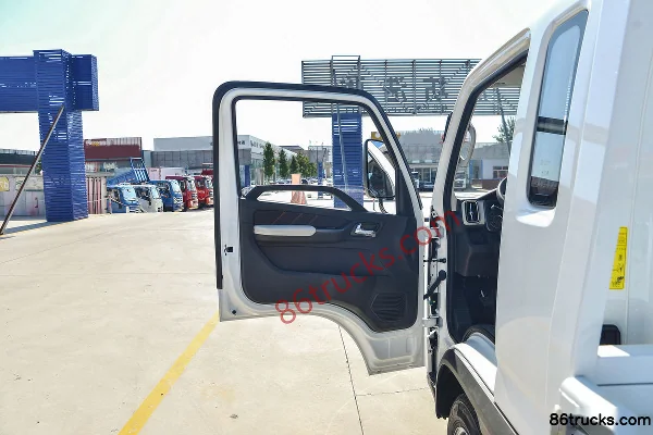 Foton Ollin M Card 122hp 4X2(6 wheels) 3.94m Semi Row Flatbed Mini Truck Cab (1) | 86Trucks
