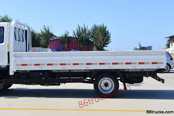 Foton Ollin M Card 122hp 4X2(6 wheels) 3.94m Semi Row Flatbed Mini Truck Body (1) | 86Trucks