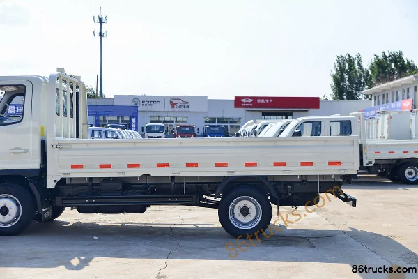 Foton Times Pilot S1 2.0L 144hp 4X2(6 wheels) Gasoline 3.7m Single Row Flatbed Light Truck (China VI) Body (2) | 86Trucks