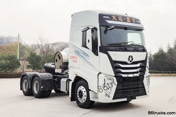 Dayun V9 Heavy Truck Composite Edition 480hp 6X4(10 wheels) LNG Tractor Truck (Hydraulic Retarder) Exterior