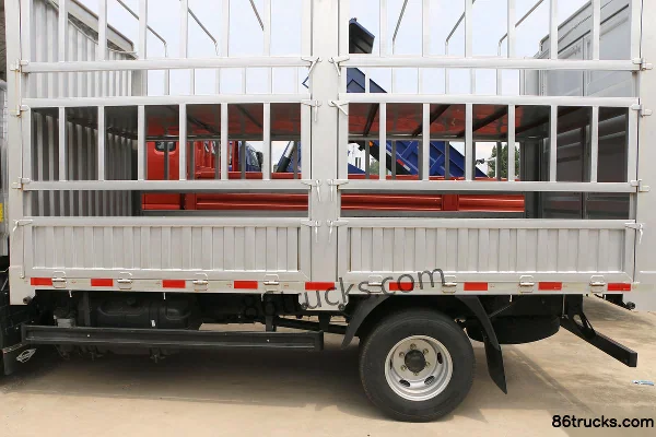 Foton Times Pilot M5 151hp 4X2(6 wheels) 3.8m semi-crew stake truck Body (3) | 86Trucks