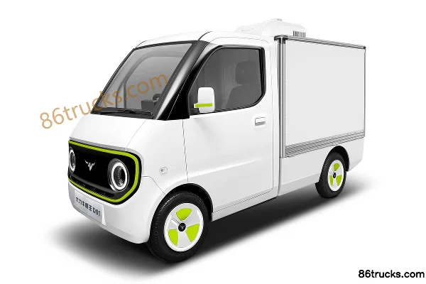 Dali Niumowang D01 Standard 0.9T 1.54m Single Row Pure Electric Refrigerated Truck 9.98kWh 4X2(6 wheels) Exterior (3) | 86Trucks