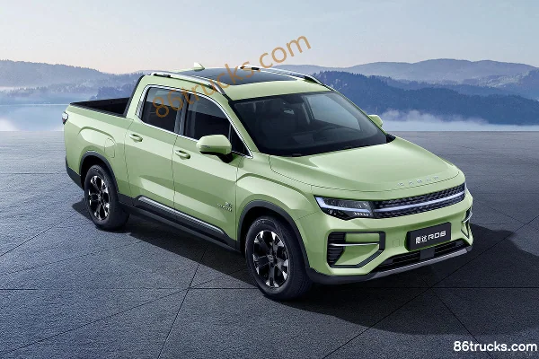 Geely Horizon Yuexiang 2WD Double-row electric pickup 86kWh Exterior (2) | 86Trucks