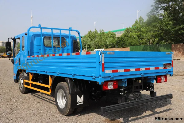 JMC Kaiyun+ Wide Body 2.5L Diesel 156hp 4X2(6 wheels) WLY 6-speed Hydraulic Brake 3.85m Semi-row Flatbed Light Truck (2) | 86Trucks