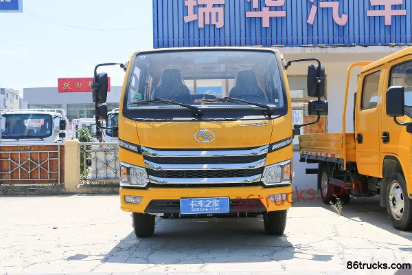Yuejin Fuxing S100V 95 ch 4X2(6 roues) petit camion à ridelles double cabine 3,2 m (frein hydraulique) Extérieur (2) | 86Trucks