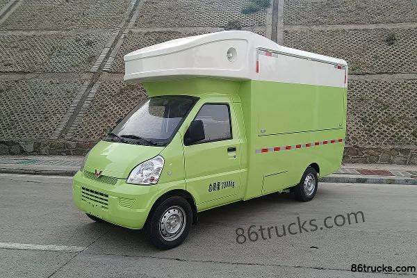 Wuling Rongguang Mini Truck Extended Edition 2.3T 2.865m single-row battery electric mobile shop truck 4X2(6 wheels) Exterior (3) | 86Trucks