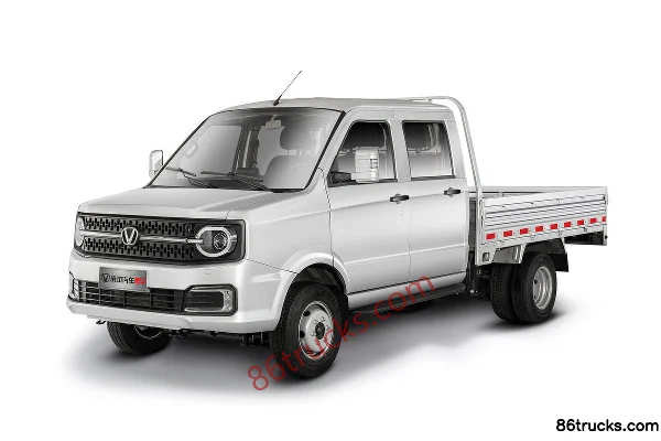 Chenggong Horn Horse Basic 1.6L 122hp 4X2(6 wheels) Gasoline 2.555m Double Row Flatbed Mini Truck Exterior (2) | 86Trucks