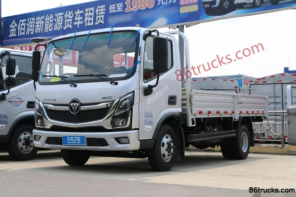 Foton Aumark Superspeed Pro 160hp 4X2(6 wheels) 4.17m Single Row Flatbed Light Truck (WLY 6-speed) Exterior (3) | 86Trucks