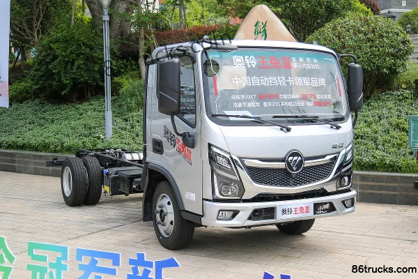 Foton Yutu III 158hp 4X2(6 wheels) 4.17m AMT Automatic Single Row Flatbed Light-Duty Truck Exterior (2) | 86Trucks