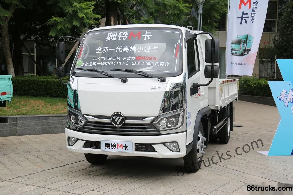 Foton Ollin M Card 132hp 4X2(6 roues) 3.39m half-row flatbed small truck (air brake) Extérieur (3) | 86Trucks