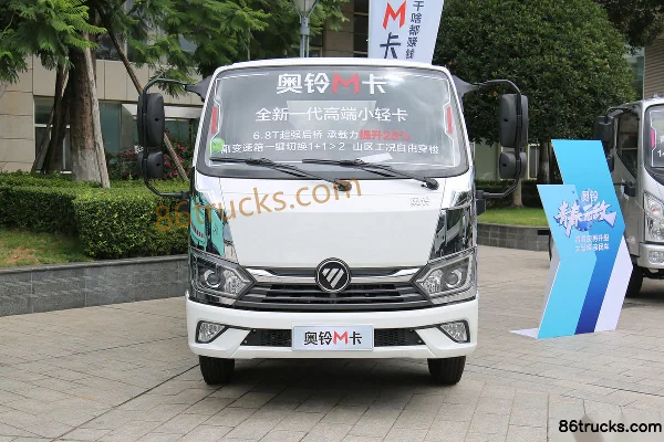 Foton Ollin M Card 132hp 4X2(6 roues) 3.39m half-row flatbed small truck (air brake) Extérieur (2) | 86Trucks
