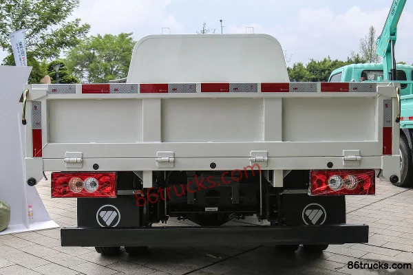 Foton Ollin M Card 132hp 4X2(6 roues) 3.39m half-row flatbed small truck (air brake) Carrosserie (3) | 86Trucks