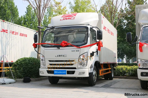 JMC Kaiwei Medium Body 143hp 4X2(6 wheels) 4.2m Single Row Van Light Truck (China VI)(Air Brake) Exterior (3) | 86Trucks