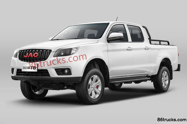 JAC T6 2023 Model Engineering Deluxe 2.0T diesel 150 hp 4WD long wheelbase double-row pickup truck (China VI) Exterior (3) | 86Trucks