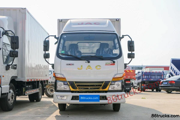 JAC Junling V3 82 hp 4X2(6 wheels) 3.3m single row box truck Exterior (2) | 86Trucks