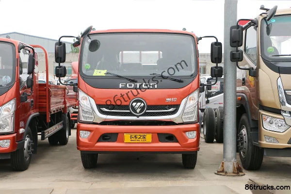 Foton Aoling Hornet MINI 170hp 4X2(6 wheels) 5.25m semi-crew flatbed cargo truck Exterior (2) | 86Trucks