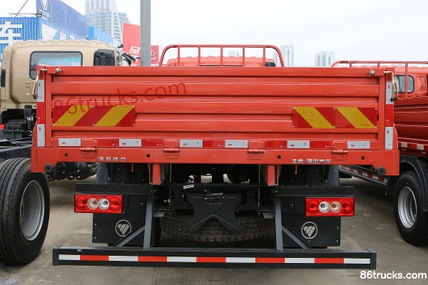 Foton Aoling Hornet MINI 170hp 4X2(6 wheels) 5.25m semi-crew flatbed cargo truck Body (2) | 86Trucks