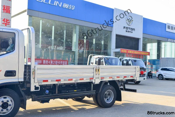 Foton Ollin New Jiyun Youth Flying Edition 151 hp 4X2(6 wheels) 4.17 m Single Row Flatbed Light Truck (WLY 8-speed) Body (1) | 86Trucks