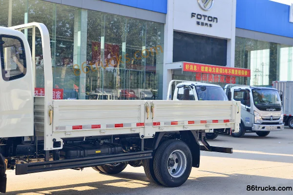 Foton Aoling Jieyun Youth Invincible High-End Edition 146 hp 4X2(6 wheels) 3.83m semi-panel flatbed light truck Body (1) | 86Trucks
