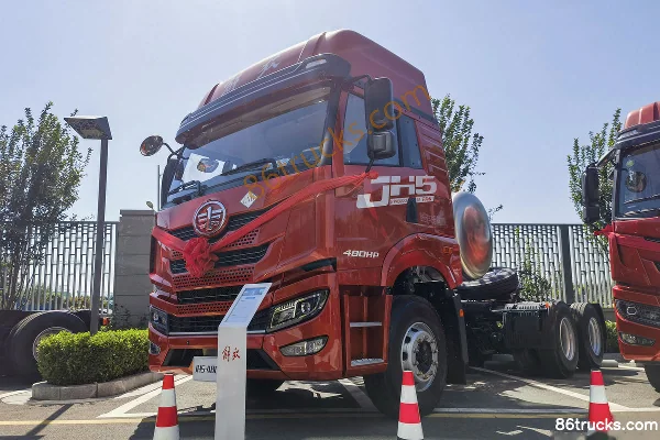 FAW Jiefang Qingdao JH5 camion lourd 480 ch 6X4(10 roues) tracteur routier LNG (avec ralentisseur hydraulique) Extérieur (3) | 86Trucks