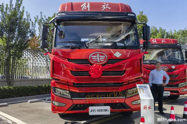 FAW Jiefang Qingdao JH5 camion lourd 480 ch 6X4(10 roues) tracteur routier LNG (avec ralentisseur hydraulique) Extérieur (2) | 86Trucks