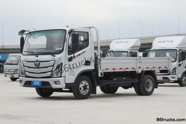 Foton Aumark S1 Changying Edition 158hp 4X2(6 wheels) 4.17m AMT Automatic Single Row Flatbed Light Truck Exterior (3) | 86Trucks