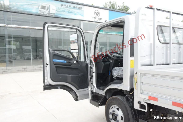 Foton Aumark S1 Changying Edition 158hp 4X2(6 wheels) 4.17m AMT Automatic Single Row Flatbed Light Truck Cab (1) | 86Trucks