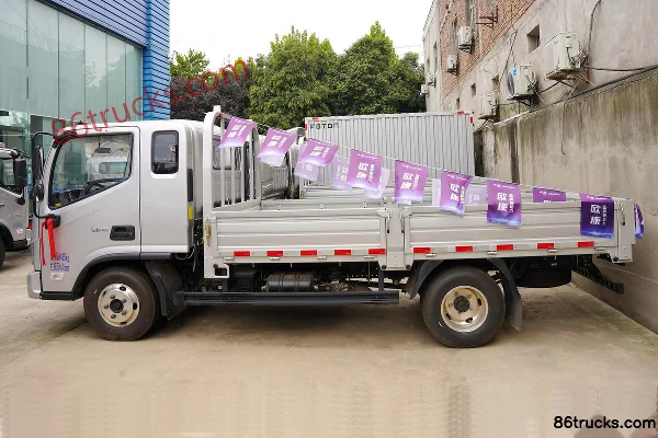 Foton Aumark S1 série Zhiying 131 ch 4X2(6 roues) 3,83 m camion plateau à ridelles cabine demi-avancée (Beijing V) Extérieur (3) | 86Trucks