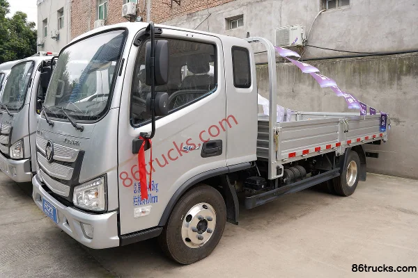 Foton Aumark S1 série Zhiying 131 ch 4X2(6 roues) 3,83 m camion plateau à ridelles cabine demi-avancée (Beijing V) Extérieur (2) | 86Trucks